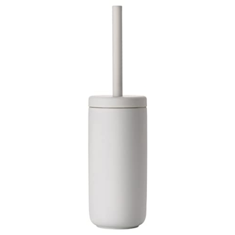 Zone Denmark Ume Toilettenbürste, WC Bürste, Klobürste in Schönem Dänischem Design, aus Steinzeug mit Soft Touch-Beschichtung, Durchm. 10 cm, Höhe 38,7 cm, Soft Grey (Hellgrau)