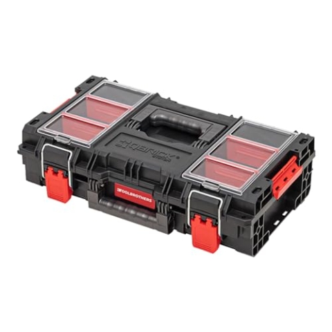 Toolbrothers RHINO XL Werkzeugkoffer ECO Comfort+ Höhe M 13,5 l IP66 mit herausnehmbaren Trennwänden + Boxen