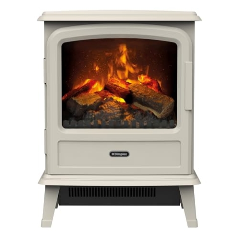 Dimplex Evandale Pebble Elektrokamin mit 1000W / 2000W Heizung Wasserdampf Kamin - Optimyst 3D Flammeneffekt - Langlebige LED Lampen - Inklusive Fernbedienung - Elektrisches Gusseiseneffekt Kaminfeuer