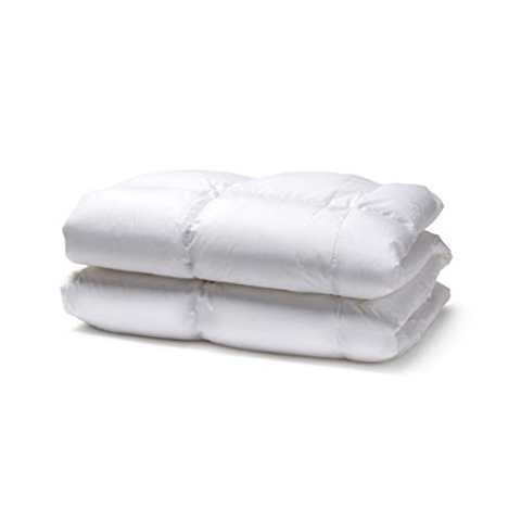 White Cloudz Aspen Daunendecke 200x220 cm Wärmeklasse 2 – Leichte Ganzjahresdecke 100% Gänsedaunen - 600g, qualitativ hochwertiger Bezug aus feinster Mako Baumwolle, besonders weich & flauschig