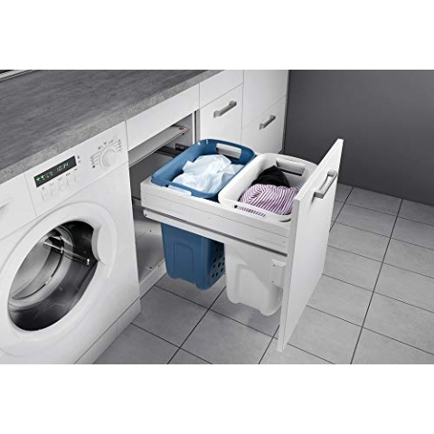Hailo Laundry Carrier Küchen-Abfalleimer, Weiß, One Size