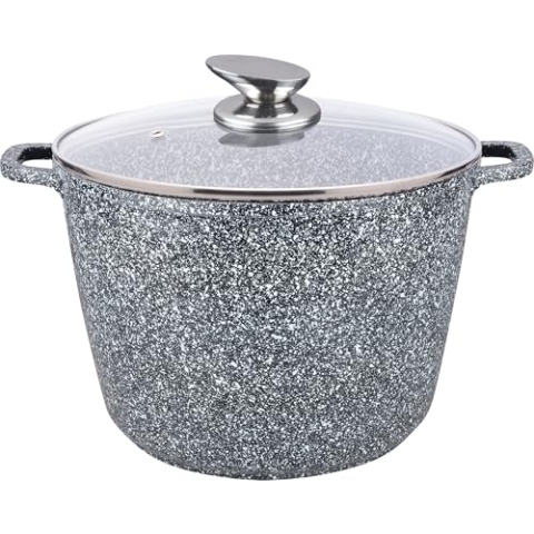Royal Swiss Kochtopf 28 cm – Aluminium – Keramik-Antihaftbeschichtung, 10,5 l, für alle Herdarten einschließlich Induktion geeignet