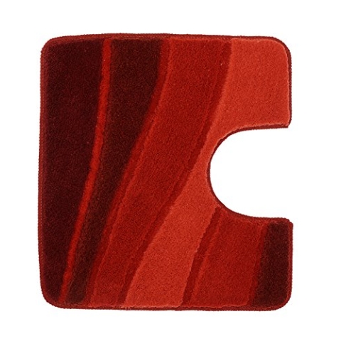 Meusch WC-Vorleger Ocean rot 55 x 50 cm, Granat