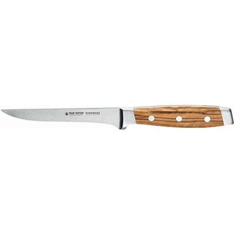 Felix SOLINGEN 832113 First Class Wood Ausbeinmesser – 13cm Klingen-Stahl Schneide - Olivenholzgriff - Made in Germany