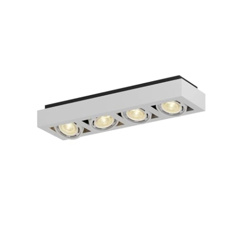 Arcchio Deckenlampe Ronka (Modern) in Weiß aus Aluminium (4 flammig, GU10) - Deckenleuchte Lampe Wohnzimmerleuchte