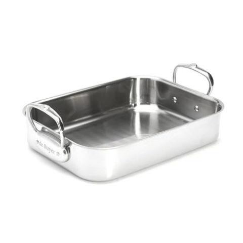 de Buyer - Bräter AFFINITY aus mehrlagigem Edelstahl - 41x27,5x13,35 cm - 3727.35
