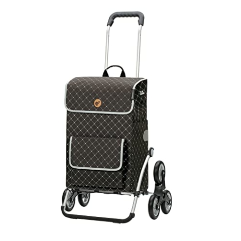 ANDERSEN Einkaufstrolley - Treppensteiger Royal Shopper Tamo anthrazit 51 L Reflektor,Thermo, Aluminium, klappbar, Räder abnehmbar, ...