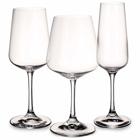 Villeroy und Boch Ovid Gläser-Set, 12-teilig, Kristallglas, Klar