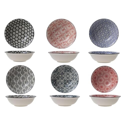 Cosy & Trendy Delirio Suppenteller, verschiedene Größen, D15 x 4,8 cm, 6 Stück