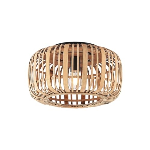 Lindby Deckenlampe Canyana (Landhaus, Vintage Rustikal) aus Holz (1 flammig E27) - Deckenleuchte Lampe Wohnzimmerleuchte