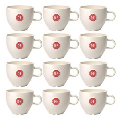 Douwe Egberts | Cappuccino Kop Wit | 12 stuks