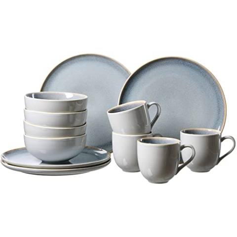 Kombiservice Skagen Stone, 12-teilig, Graublau