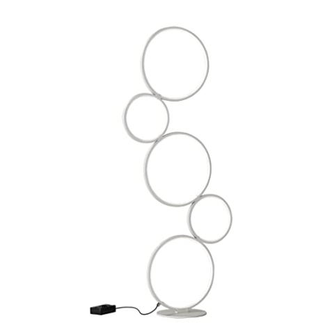 Trio Leuchten LED Stehleuchte Rondo 422610531, Metall weiß matt, inkl. 36 Watt LED, Fuß Dimmer