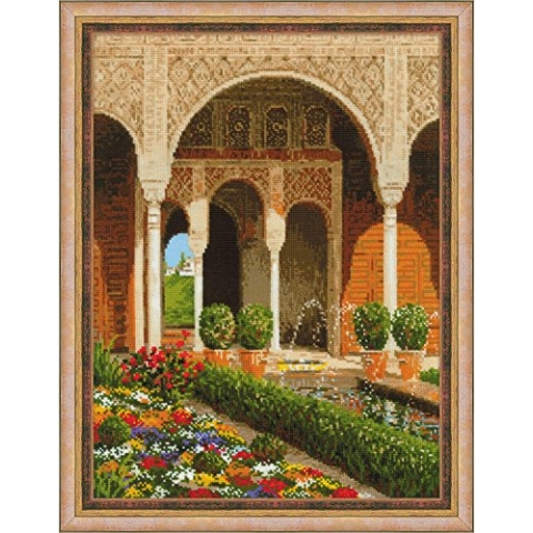 Riolis Kreuzstich-Set "Der Schlossgarten", Zählmuster