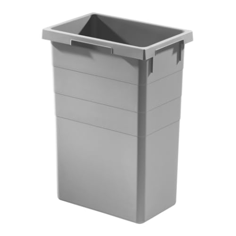 Hailo 38 Liter Inneneimer Kunststoff 1014169 | Ersatzbehälter für Abfallsysteme | Hochwertiger Kunststoff mit Griffmulden | Maße 378 x 261 x 520 mm | Pflegeleichte Kompatibele Abfalltrennung