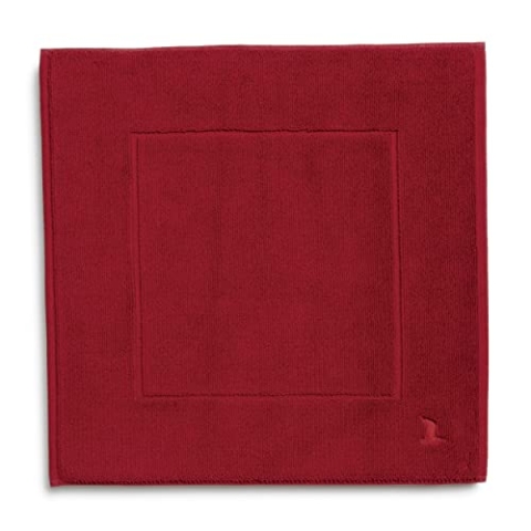 möve Superwuschel Badteppich 60 x 60 cm aus 100% Baumwolle, ruby