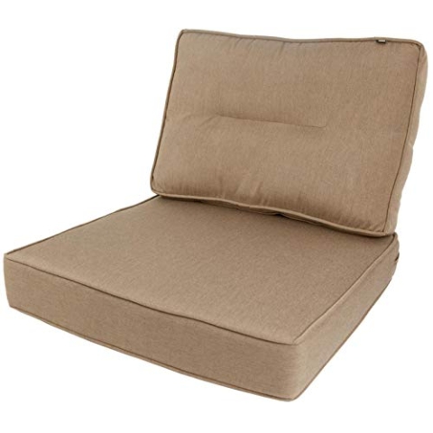 KOPU Prisma Lounge Kissen Set Auflage Polster Garten Kissen Sitz und Rücken 60 cm - Linnen