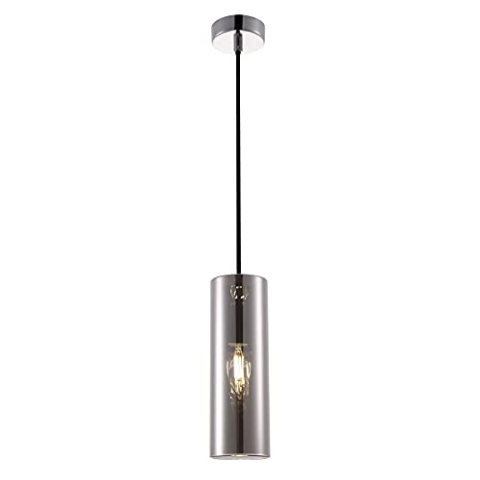Maytoni Moderne Pendelleuchte Gioia 1XE14 excl. Chrome aus Glas, Metall Energieeffizient 40W für Küche, Schlafzimmer, Wohnzimmer, Esszimmer, Lobby