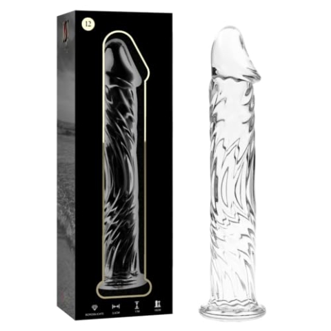 NEBULA SERIES BY IBIZA - MODEL 12 DILDO BOROSILICATE GLASS 17 X 3.5 CM CLEAR