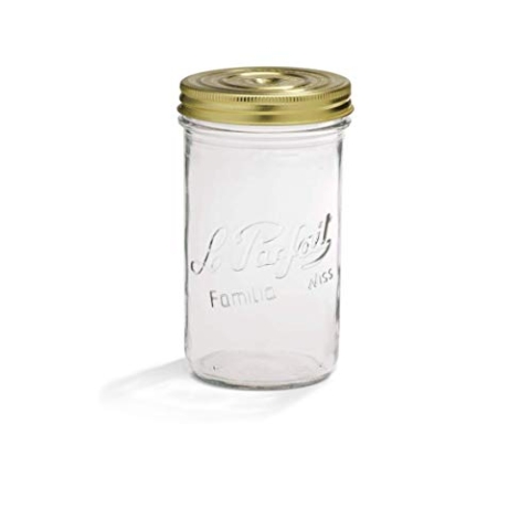 Le Parfait Terrine, Glas, Rund, 100 mm, 1 Liter, 6er Pack