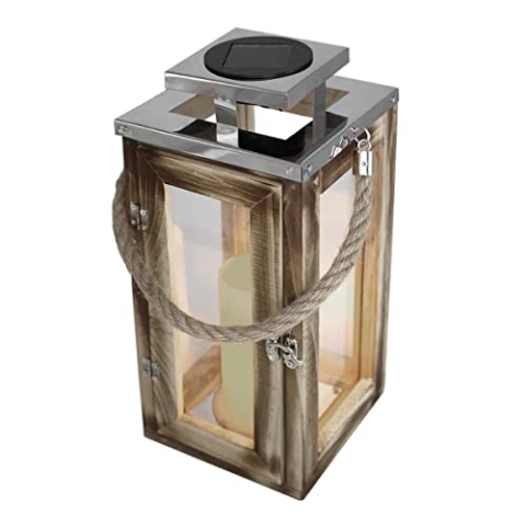 Solarlaterne mit Griff H28cm OAKY