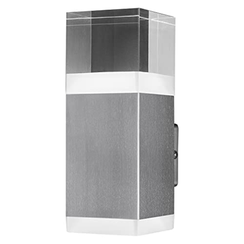LEDVANCE LED Wandleuchte, Design Leuchte in Kristalloptik für Außen, Warmweiß (3000K), 9W, ENDURA STYLE CRYSTAL WALL UPDOWN