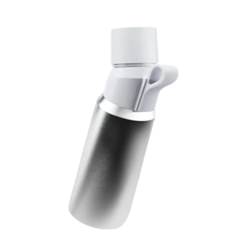 AIR UP Trinkflasche Stahl Silber 850 ml + 3 Pods