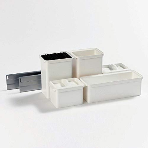 YouboXx-Set 1 Ordnungssystem weiß für Apothekerauszug DISPENSA, DISPENSA Swing, DISPENSA junior Einteilungssystem/Zubehör für Nobilia Apothekerschränke von SO-TECH®