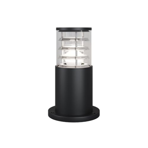 Maytoni Moderne Bodenbeleuchtung für Außenanlagen Bronx 1x E27 excl. Schwarz aus Aluminum Energieeffizient 60W für Gärten, Terrassen, Außenanlagen