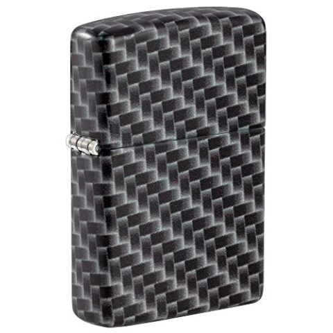 Zippo Carbon Fiber Color Pocket Lighter Feuerzeug, 540 Farben Kohlefaser-Design, Einheitsgröße, 49356, 540 Farben kohlefaser-Design.