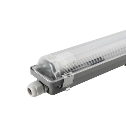 Ledvion - LED Armatur 150CM, 15 Watt, 6500K, 2400L, IP65, inkl. LED Röhre, 160L/Pw, Edelstahl, + 75.000 Stunden, staub- und explosionssicher