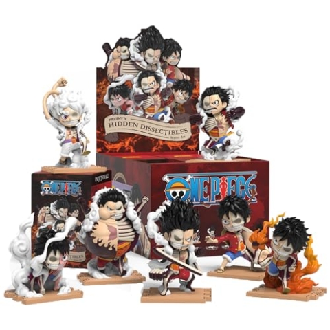 Mighty Jaxx Freeny's Hidden Dissectibles: One Piece Series 6 (Luffy Gears) | Überraschungsbox-Sammelfigur | Container mit 6 Zeichen