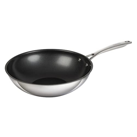 KUHN RIKON Allround Wok beschichtet 28 cm, Edelstahl, für alle Herdarten inkl. Induktion