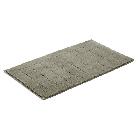 Vossen Exclusive – Badeteppich, Baumwolle, Steingrau, 67 x 120 cm