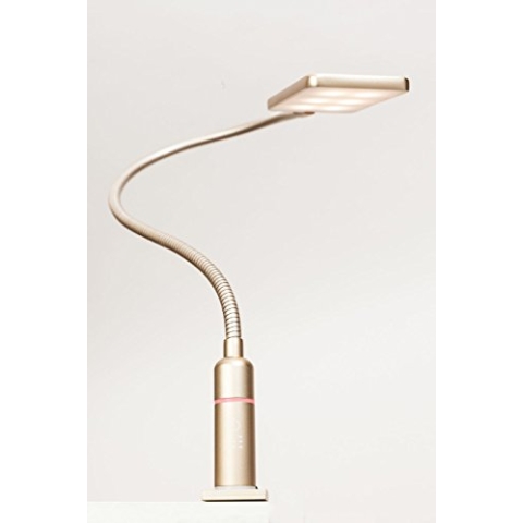 kalb Material für Möbel 4W LED Bettleuchte Leseleuchte Flexleuchte Nachttischlampe Bettlampe Leselampe, Auswahl:1er Set messing matt
