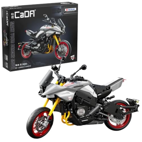 KAIQINMJ Suzuki Katana Offizielles Lizenzmodell - 1:6 Sport Street Bike mit detaillierten Aufklebern und Funktionsteilen