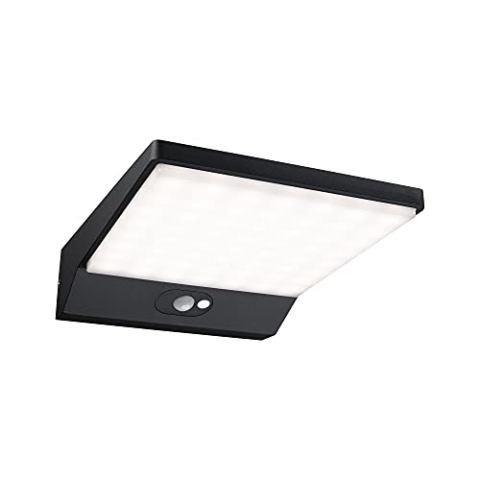 Paulmann 94334 LED Außenleuchte Solar Außenwandleuchte IP44 incl. 1x5 Watt Dunkelgrau Außenlampe Aluminium 3000 K