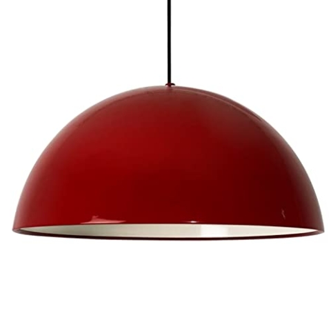 bamyum Küchenlampe Hängend Vintage Rot Ø40 cm, Lipeo Lampenschirm Hängelampe Esstisch Wohnzimmer, Küchenlampe Hängend Rot, Hängelampe Küche, Pendelleuchte Wohnzimmer, Pendelleuchte Vintage Industrial