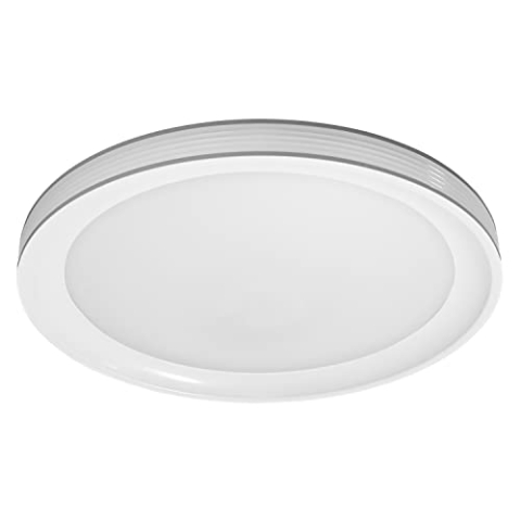 LEDVANCE Smarte LED Wand-und Deckenleuchte für Innen mit WiFi Technologie, Lichtfarbe änderbar (3000K-6500K), Grau, 495mm, Kompatibel mit Google und Alexa Voice Control, SMART+ WIFI ORBIS FRAME
