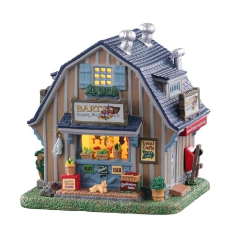 Lemax - Barts Country Produce & Crafts Obst- & Gemüseverkauf, Porzellan, Handbemalt, Skulptur, Earthy, 2970825031