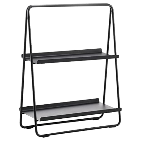 Zone Denmark A-Table Kleines Regal, Standregal aus Metall, 43 x 23 x 58 cm, Schwarz