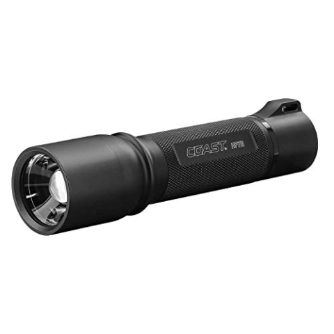 Coast HP7R 300 Lumen Fokussierbar Wiederaufladbar LED Taschenlampe, Schwarz