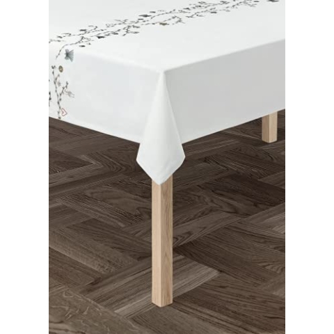 Kähler Tischdecke 150x220 cm Hammershøi Christmas Dänisches Design, Weiss