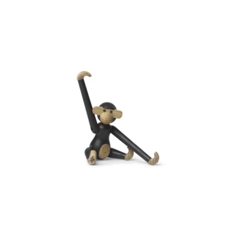 Kay Bojesen AFFE mini Figuren 9.5 cm Affen Weihnachtsdekoration, Holz dunkel