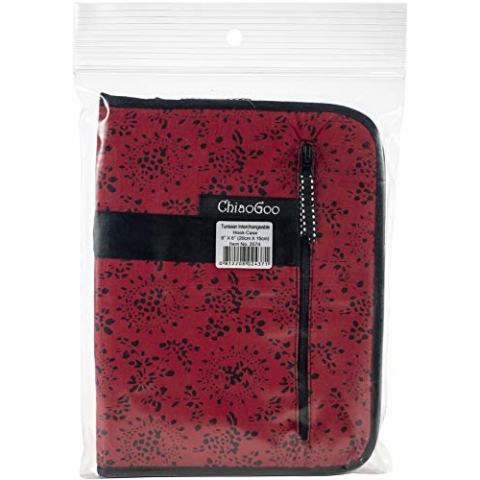 ChiaoGoo Cg2574 Hook Case, Nylon, Red, Black, One Size