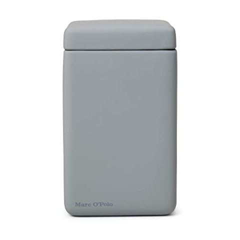 Marc O Polo Bad Accessoires The Edge Grey, Aufbewahrungsbehälter groß 10,5x10,5x17 cm