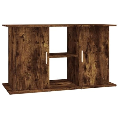 vidaXL Aquariumständer, Aquarium Unterschrank mit viel Stauraum, Aquarium Tisch mit Stabiler Oberplatte, Aquariumschrank Aquarium Halter, Räuchereiche Holzwerkstoff