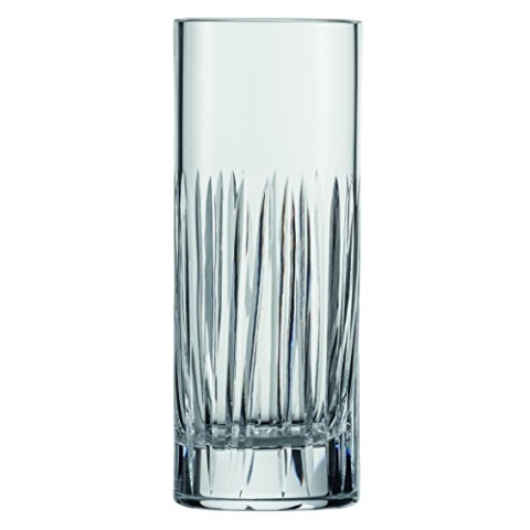 SCHOTT ZWIESEL Longdrinkglas Basic Bar Motion (6er-Set), modernes Trinkglas mit Keil-Schliff, spülmaschinenfeste Tritan-Kristallgläser, Made in Germany (Art.-Nr. 119648), Farblos