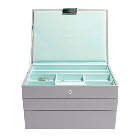 Stackers Grau Mint Klassisch Schmuckschatulle -3
