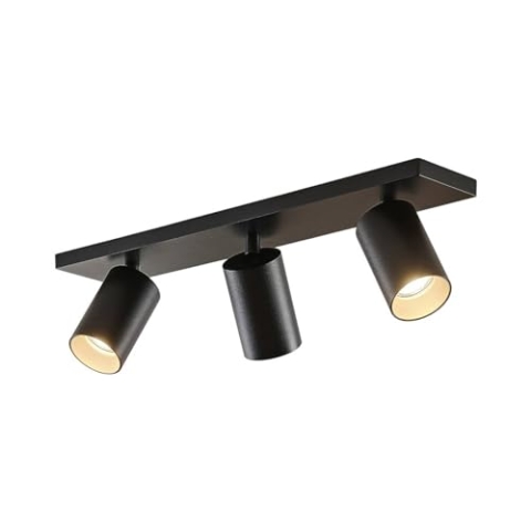 Arcchio Deckenlampe, Deckenstrahler 350° drehbar 90° schwenkbar Deckenspot 3x GU10 ohne Leuchtmittel Deckenleuchte Spotbalken Strahler Spot